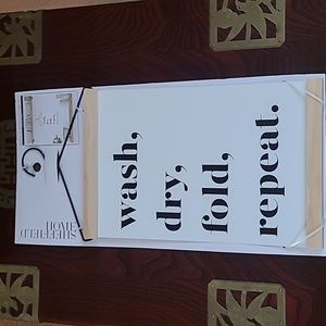 🧺Metal & Wood  Laundry Room Sign